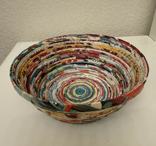 Load image into Gallery viewer, Paper Zen Designs - Rolled Upcycled Magazine Paper Container #38, Home Decor, Paper Zen Designs, Atrium 916 - Sacramento.Shop
