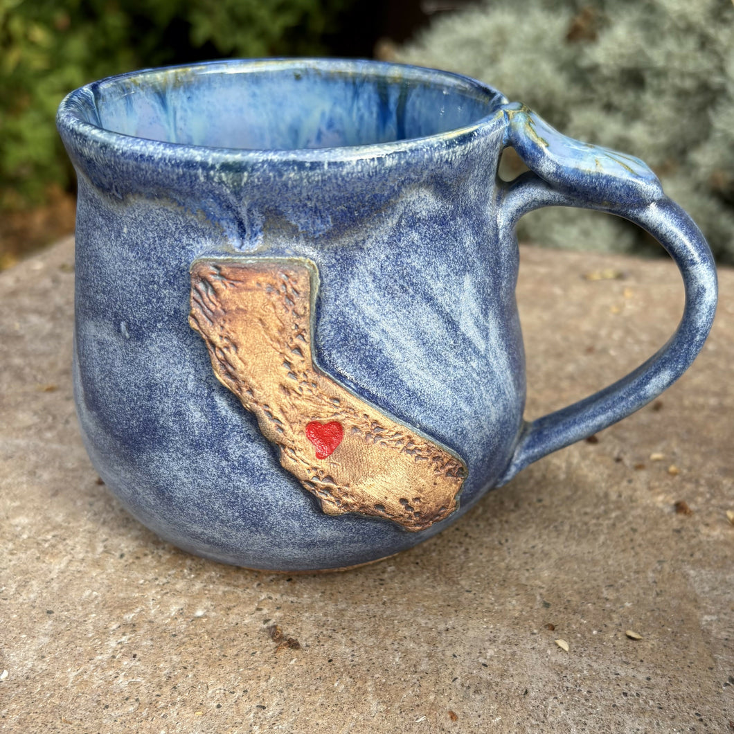 Angie Talbert Studios - Matte Blue California Mug