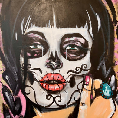 Raul Mejia - Painfully Beautiful, Wall Art, Rebel Tiger, Atrium 916 - Sacramento.Shop