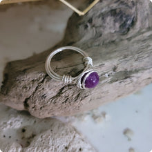 Load image into Gallery viewer, Island Girl Art - Wire Wrapped Ring - Amethyst wrap, Jewelry, Island Girl Art by Rhean, Atrium 916 - Sacramento.Shop
