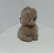 Load image into Gallery viewer, nestneedlesandknots - felted kitten keychain - green eyes, Games &amp; Toys, Nestneedlesandknots, Atrium 916 - Sacramento.Shop
