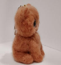 Load image into Gallery viewer, nestneedlesandknots - Felted Kitten Keychain - Green Eyes, Crafts, Nestneedlesandknots, Atrium 916 - Sacramento.Shop
