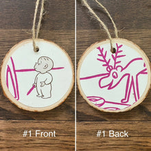 Load image into Gallery viewer, Enchanted Wood Goods - Storybook Ornaments - Harold and the Purple Crayon
