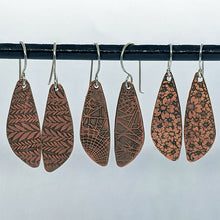 Load image into Gallery viewer, Arcane Moon - Copper Earrings [Small Wings]
