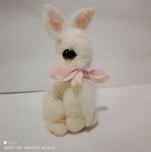 Load image into Gallery viewer, nestneedlesandknots - Felted Bunny - Pink Ribbon, Crafts, Nestneedlesandknots, Atrium 916 - Sacramento.Shop
