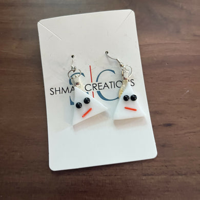 Shmak Creations - Halloween Ghost Earrings, Glasswork, Shmak Creations, Atrium 916 - Sacramento.Shop