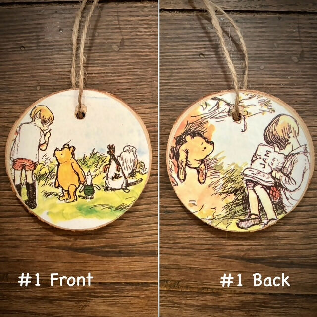 Enchanted Wood Goods - Storybook Ornaments - Winnie the Pooh, Home Decor, Enchanted Wood Goods, Atrium 916 - Sacramento.Shop