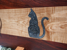 Load image into Gallery viewer, WCS Designs - Serving/Charcuterie board w/ Cat epoxy inlay, Wood Working, WCS Designs, Atrium 916 - Sacramento.Shop
