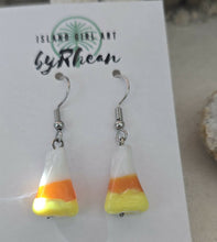Load image into Gallery viewer, Island Girl Art - Upcycled Earrings - Halloween Earrings
