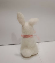 Load image into Gallery viewer, nestneedlesandknots - Felted Bunny - Pink ribbon, Crafts, Nestneedlesandknots, Atrium 916 - Sacramento.Shop
