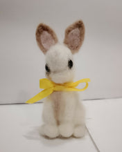 Load image into Gallery viewer, nestneedlesandknots - Felted Bunny - Yellow Ribbon, Crafts, Nestneedlesandknots, Atrium 916 - Sacramento.Shop
