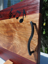 Load image into Gallery viewer, WCS Designs - Serving/Charcuterie board with Music Notes, Wood Working, WCS Designs, Atrium 916 - Sacramento.Shop
