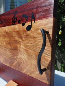WCS Designs - Serving/Charcuterie board with Music Notes, Wood Working, WCS Designs, Atrium 916 - Sacramento.Shop