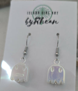 Island Girl Art - Upcycled Earrings - Halloween Earrings