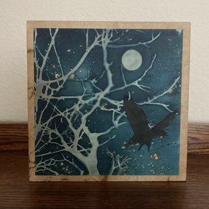 Pamela Herlihy Art - Raven/Blue Moon, Wall Art, Pamela Herlihy Art, Atrium 916 - Sacramento.Shop