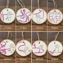 Load image into Gallery viewer, Enchanted Wood Goods - Storybook Ornaments - Harold and the Purple Crayon
