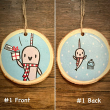 Load image into Gallery viewer, Enchanted Wood Goods - Storybook Ornaments - Narwhal &amp; Jelly, Home Decor, Enchanted Wood Goods, Atrium 916 - Sacramento.Shop
