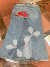 Load image into Gallery viewer, Maggie Devos-Boho Skirt-Floral patchwork-Size 14M, Fashion, Maggie Devos, Atrium 916 - Sacramento.Shop
