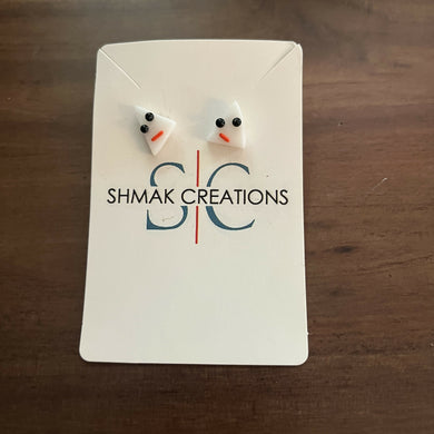 Shmak Creations - Halloween Ghost Earrings, Glasswork, Shmak Creations, Atrium 916 - Sacramento.Shop