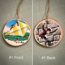 Load image into Gallery viewer, Enchanted Wood Goods - Storybook Ornaments - Curious George, Home Decor, Enchanted Wood Goods, Atrium 916 - Sacramento.Shop
