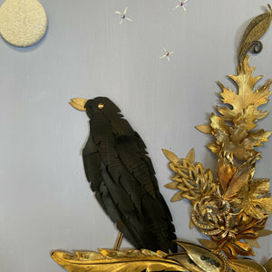 Joyce Pierce - Crow and the Moon, Wall Art, Joyce Pierce, Atrium 916 - Sacramento.Shop