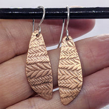 Load image into Gallery viewer, Arcane Moon - Copper Earrings [Small Wings]

