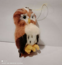 Load image into Gallery viewer, nestneedlesandknots - Felted Owl - Yellow eyes, Crafts, Nestneedlesandknots, Atrium 916 - Sacramento.Shop
