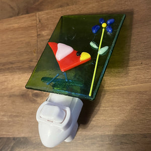 Shmak Creations - Bird Night Light, Glasswork, Shmak Creations, Atrium 916 - Sacramento.Shop