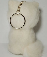 Load image into Gallery viewer, nestneedlesandknots - Felted Kitten Keychain - Light pink/Dark pink eyes
