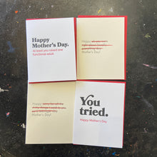 Load image into Gallery viewer, Spacepig Press - Letterpress Mom + Dad Cards, , Atrium 916 - Sacramento.Shop, Atrium 916 - Sacramento.Shop
