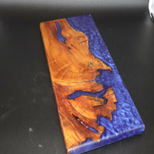 Load image into Gallery viewer, Lake Forest Woodworks - Cottonwood Burl and Purple Epoxy Charcuterie Board (Purple Rain)
