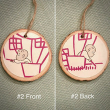 Load image into Gallery viewer, Enchanted Wood Goods - Storybook Ornaments - Harold and the Purple Crayon
