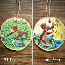 Load image into Gallery viewer, Enchanted Wood Goods - Storybook Ornaments - Curious George, Home Decor, Enchanted Wood Goods, Atrium 916 - Sacramento.Shop
