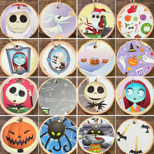 Enchanted Wood Goods - Storybook Ornaments - Nightmare Before Christmas, Home Decor, Enchanted Wood Goods, Atrium 916 - Sacramento.Shop