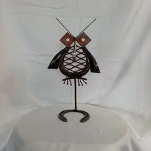 Load image into Gallery viewer, Arti.Fizer - Single Horseshoe Owl W/Square Washer Eyes, Outdoor &amp; Garden, Arti fizer, Atrium 916 - Sacramento.Shop
