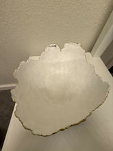 Load image into Gallery viewer, Paper Zen Designs - Blue Gold Trimmed Paper Pulp Bowl, Home Decor, Paper Zen Designs, Atrium 916 - Sacramento.Shop
