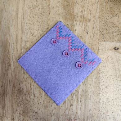 Chimi Punk Creations - Lavender Felt Coasters, Kitchen & Dishware, Chimi Punk Creations, Atrium 916 - Sacramento.Shop