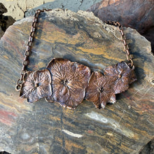 Load image into Gallery viewer, Stone Goblin Studios - Electroformed Hydrangea Blossom Necklace
