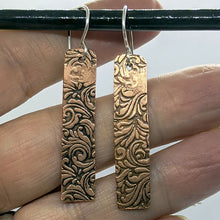 Load image into Gallery viewer, Arcane Moon - Copper Earrings [Large Bars]
