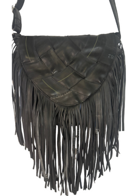 woven fringe purse