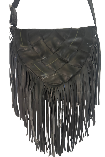 woven fringe purse