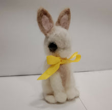 Load image into Gallery viewer, nestneedlesandknots - Felted Bunny - Yellow Ribbon, Crafts, Nestneedlesandknots, Atrium 916 - Sacramento.Shop
