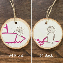 Load image into Gallery viewer, Enchanted Wood Goods - Storybook Ornaments - Harold and the Purple Crayon

