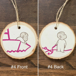 Enchanted Wood Goods - Storybook Ornaments - Harold and the Purple Crayon