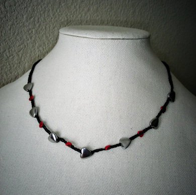 hematite smll:red  lrg:hearts 18%22