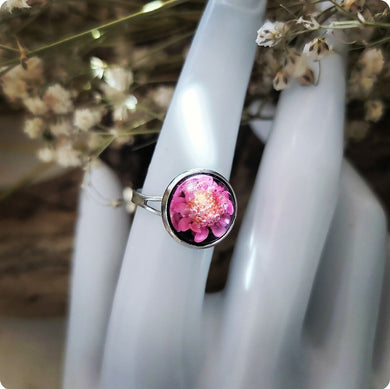 Island Girl Art - Preserved Flower Ring - Pink, Jewelry, Island Girl Art by Rhean, Atrium 916 - Sacramento.Shop