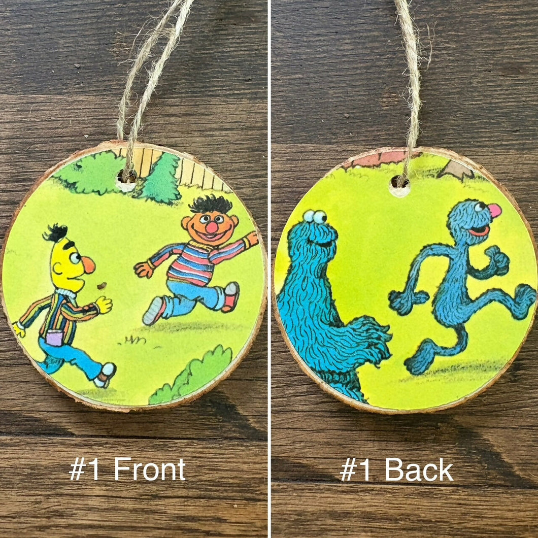 Enchanted Wood Goods - Storybook Ornaments - Sesame Street