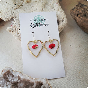 Island Girl Art - Pressed Flower Earrings -, Jewelry, Island Girl Art by Rhean, Atrium 916 - Sacramento.Shop