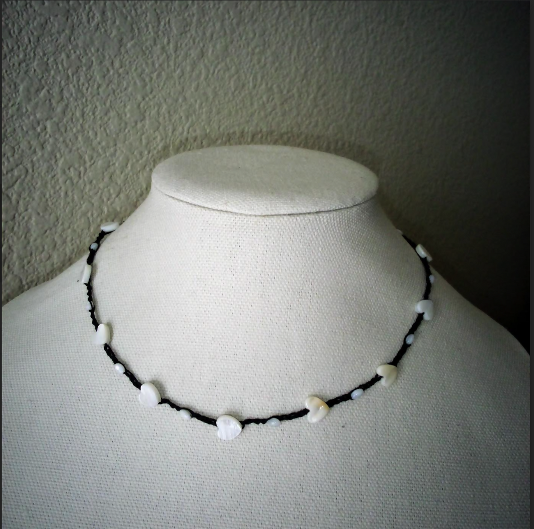 smll shell heart:bead   