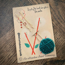 Load image into Gallery viewer, Enchanted Wood Goods - Vintage Button Hairpins, Jewelry, Enchanted Wood Goods, Atrium 916 - Sacramento.Shop
